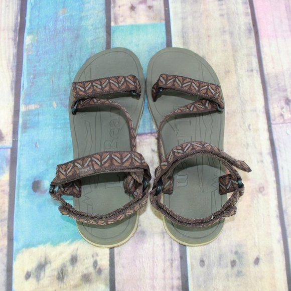 LL Bean Katahdin 4-Point Brown Nylon Eva Midsole Sport Sandals Size 11 M - Picture 6 of 9